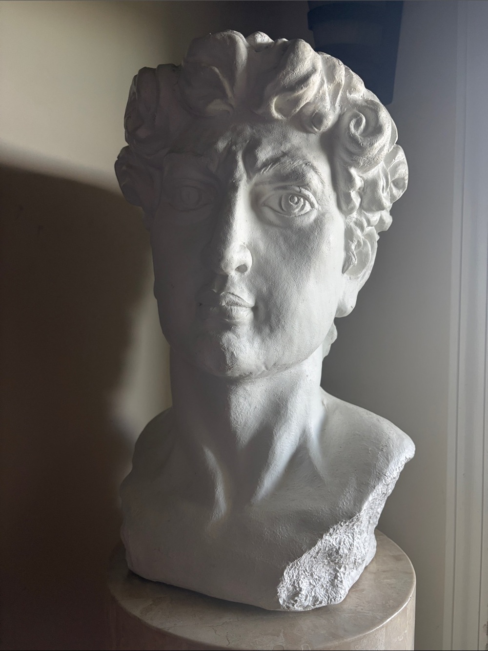 White Classical Bust Sculpture for Home Decor - Decorative Bust
